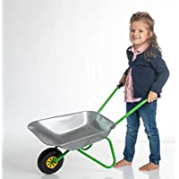 OA Rolly Toys - Carretilla de metal para niños (a partir de 2 años- cuenco de metal- soporta hasta 25 kg- asas de…